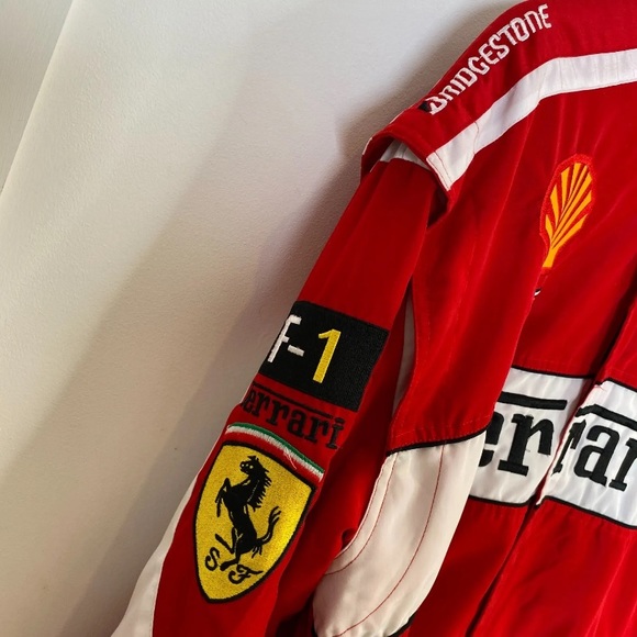 Ferrari Schumacher F1 Racing Jacket Full Zip 1996 Official Licence Red Size 2XL - Picture 6 of 15